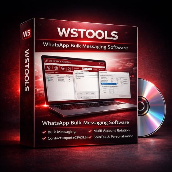WSTOOLS – WhatsApp Bulk Messaging & Multi Account Automation Software